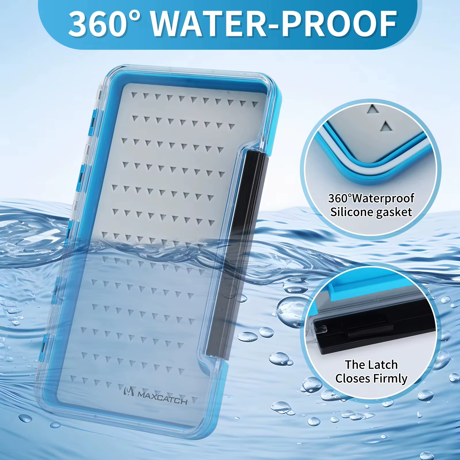 MAXCATCH Super Slim Caja de Moscas Impermeable para Secas y Ninfas - imagen 5