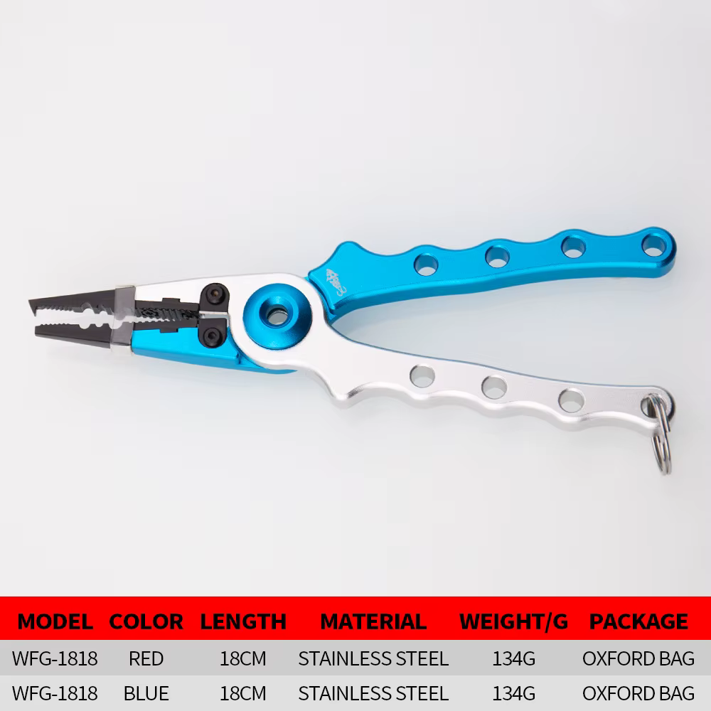 Alicates de pesca aluminio con cortadores y funda - imagen 5