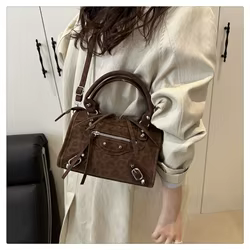 Bolso de Hombro Casual para Mujer con Remates y Gran Capacidad