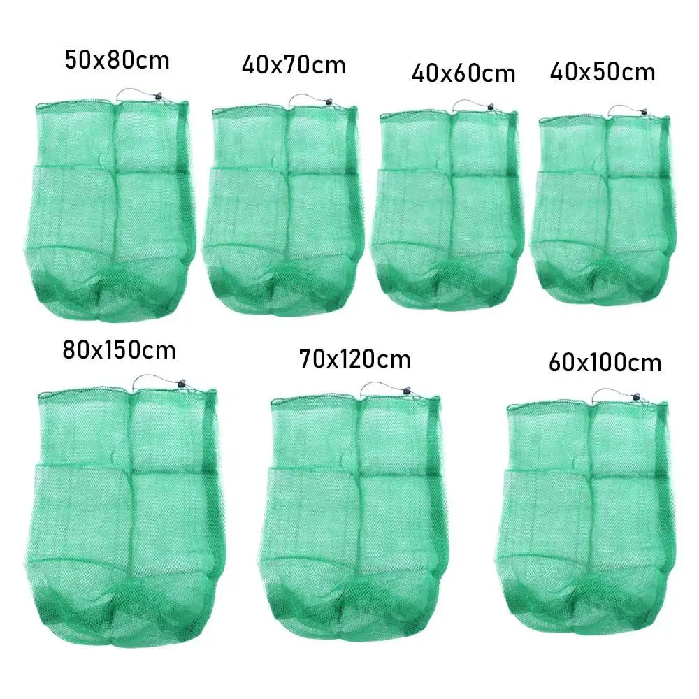Red de pesca plegable portátil verde con bolsa de malla - imagen 4
