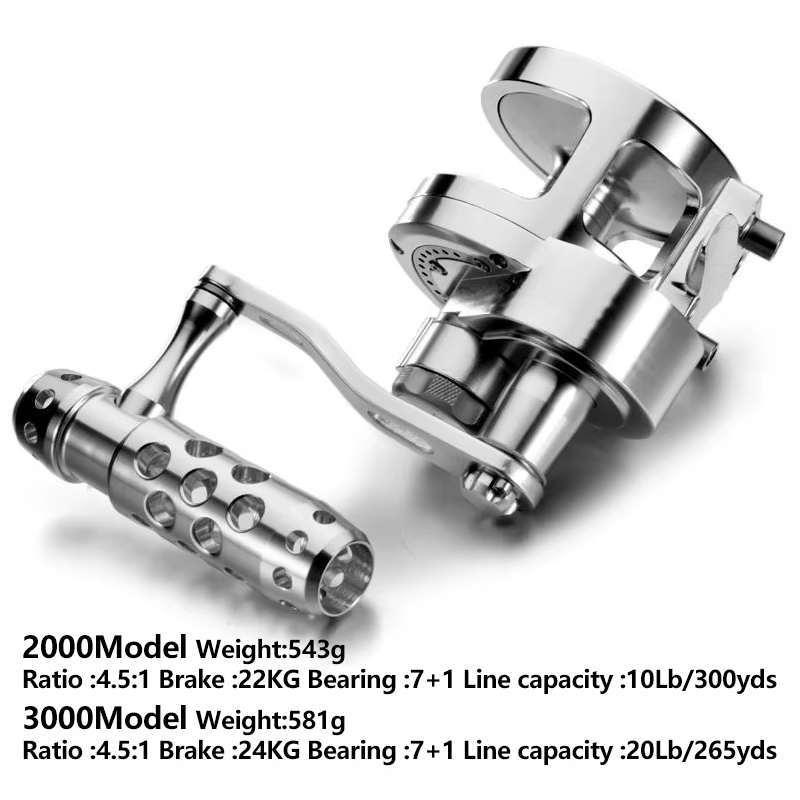 Kawa Ocea carrete de Jigging cuerpo metal lento arrastre oceánico - imagen 3