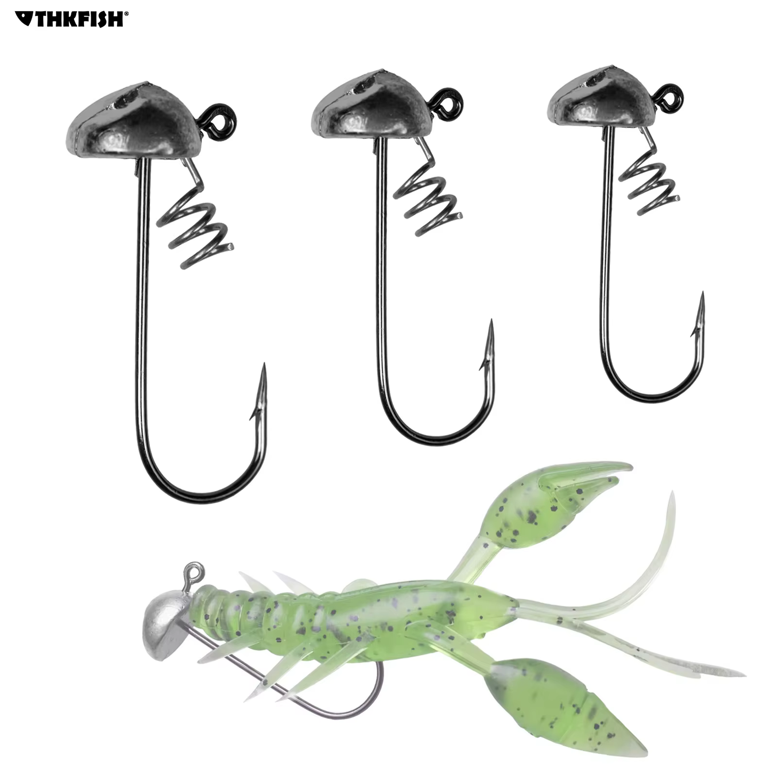 THKFISH Jig Head Ned – Cabeza seta ponderada para vinilo