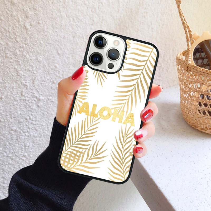 Funda tropical para iPhone - detalle de bordes