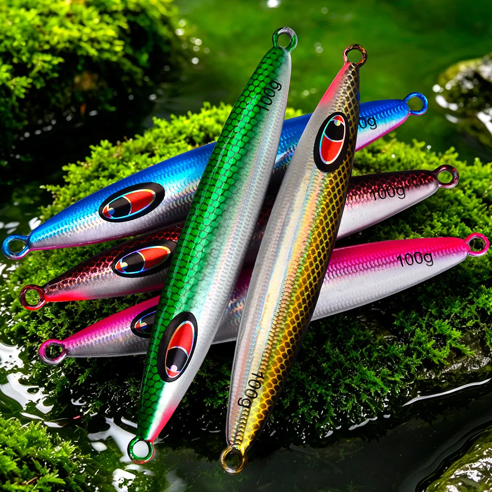 PROBEROS Señuelo Jigging de plomo duro ojos 3D hundimiento lento - imagen 3