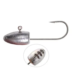 Señuelo vinilo con jig head original para spinning en agua salada