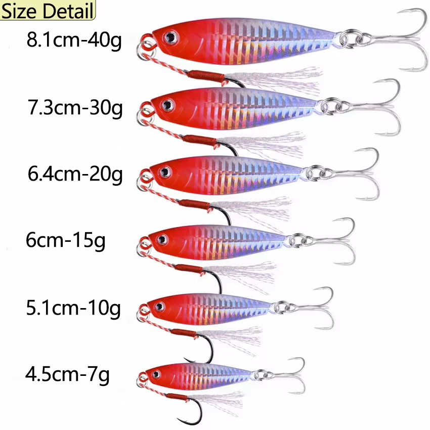 Jig Heads Multipesos 7-40g Cazoleta Metálica para Vinilo - imagen 2