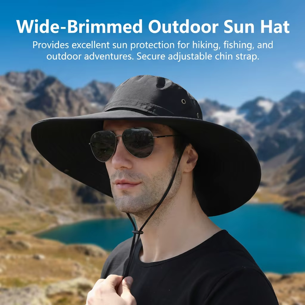 Sombrero de pesca hombre plegable impermeable con protección solar - imagen 5