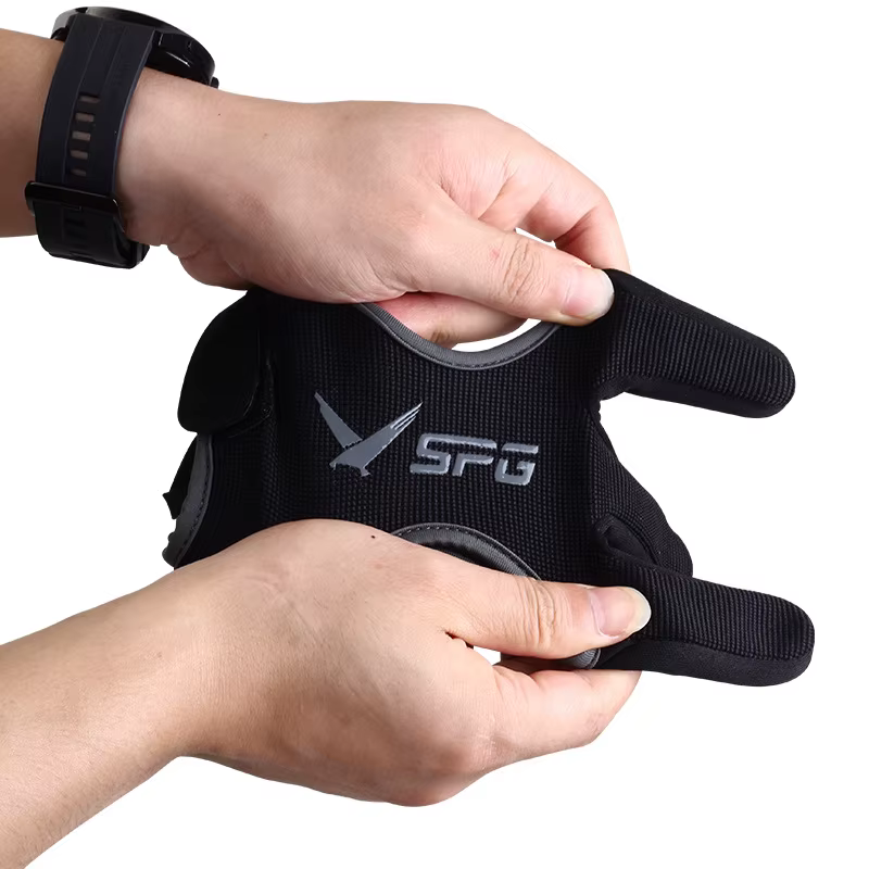 Guantes de Tiro con Arco de Tres Dedos SPG – Yemas Engrosadas - imagen 4