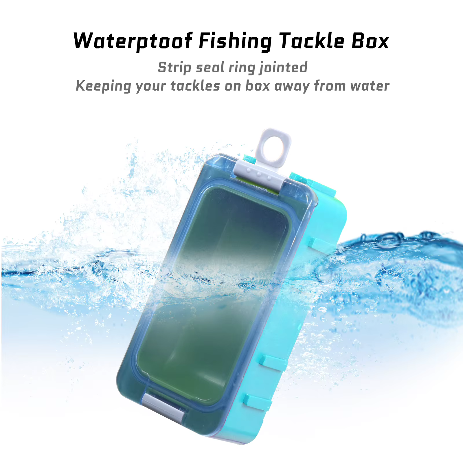 Mini caja porta señuelos - Organizador de pesca portátil compacto - imagen 3