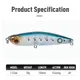 Señuelo Topwater stickbait para lucio con acabado lápiz y garra Z - imagen 3