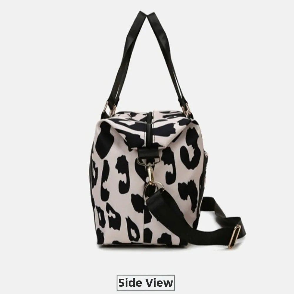 Bolsa de viaje espaciosa con estampado de leopardo, gran capacidad - imagen 3