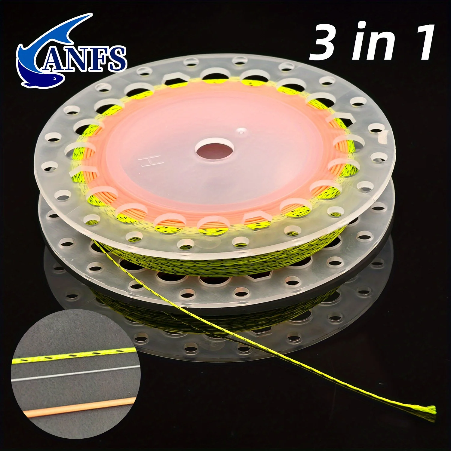 ANFS WF-5F – Kit línea de pesca con mosca flotante y líder 4X - imagen 2