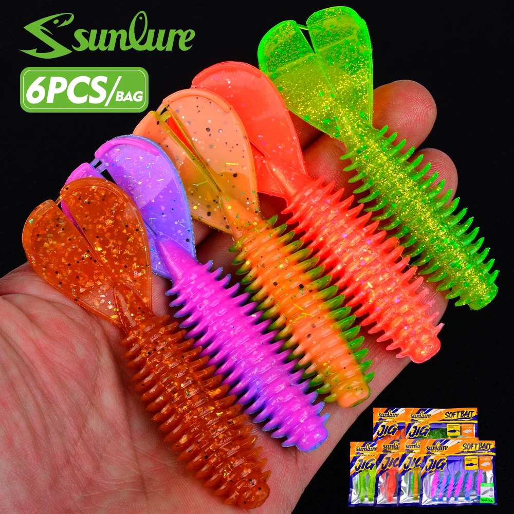 Sunlure Swimbait doble cola cuerpo roscado para lubina y lucio - imagen 5