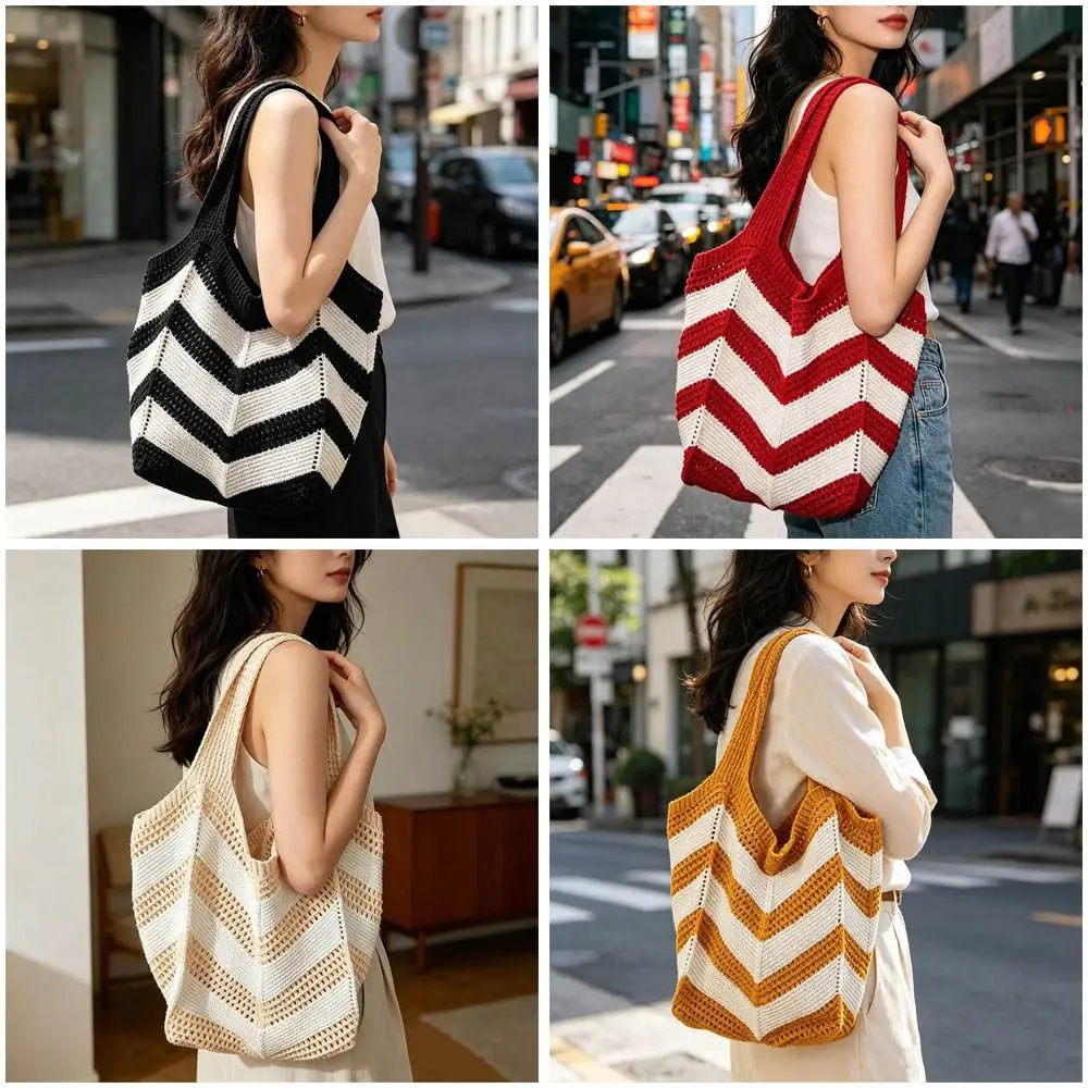 Bolso de playa bohemio tejido a mano de gran capacidad - imagen 2