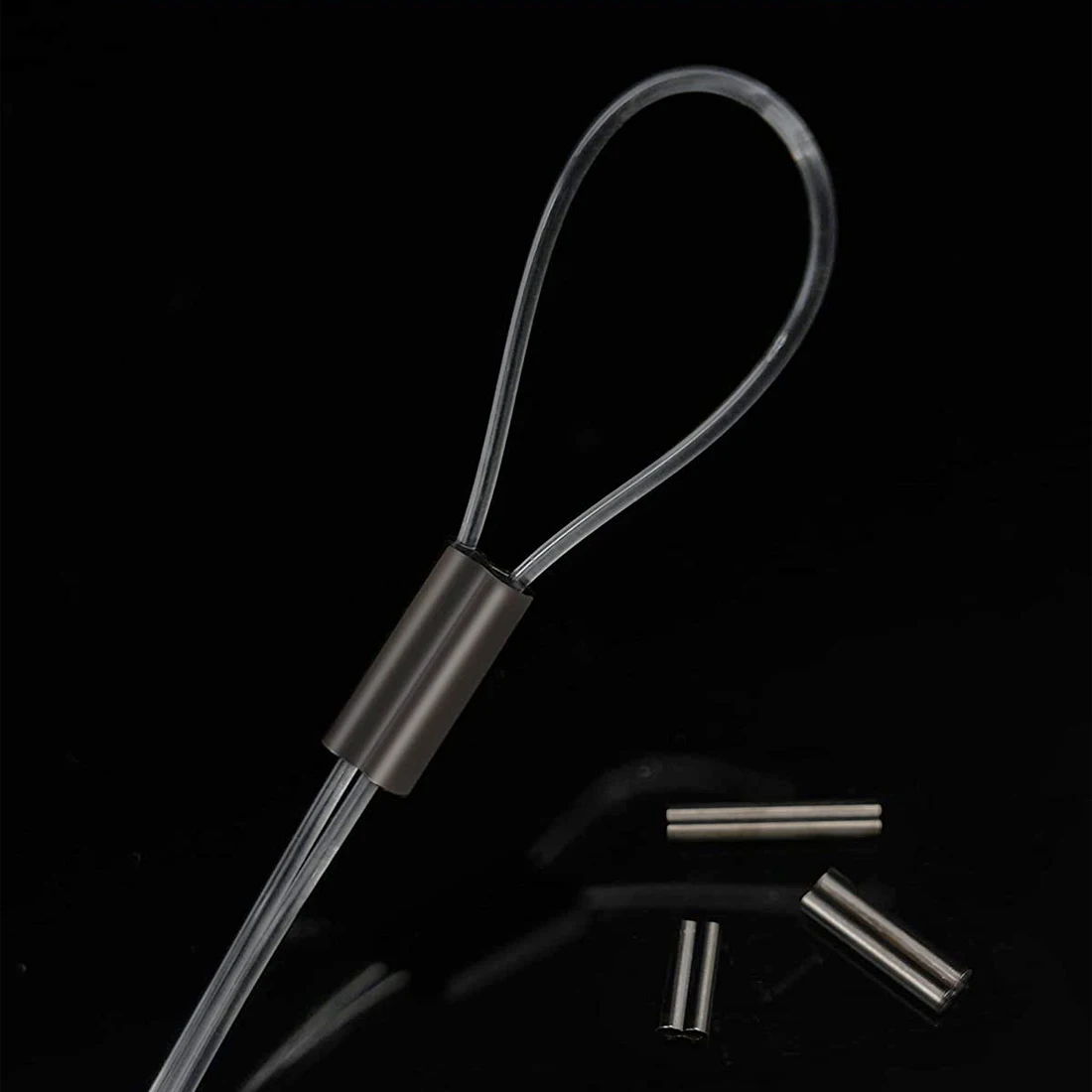 Kit de aparejos con mangas engarzadas para pesca