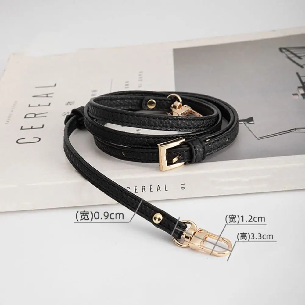 Longchamp Correa de cuero genuino bandolera sin perforaciones