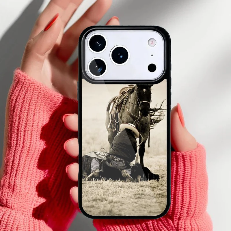 Vista frontal de la Funda Rider Rodeo Cowgirl para iPhone