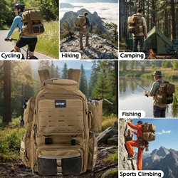 Goture Bolsa de pesca 58L desmontable – Aislada, resistente al agua y 4 cajas 900D