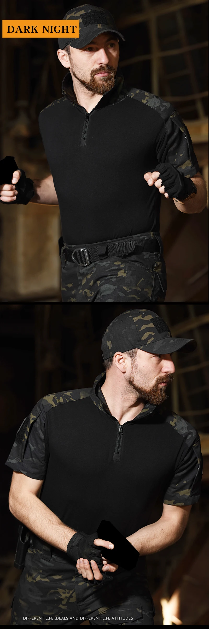 Corte slim de la camiseta táctica HAN WILD