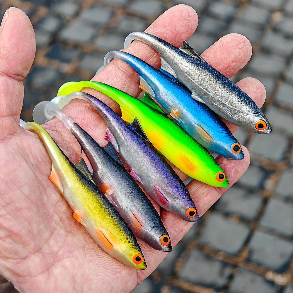 Señuelo Spinpoler Bio Shad Natural Ojos 3D para lubina y trucha - imagen 4