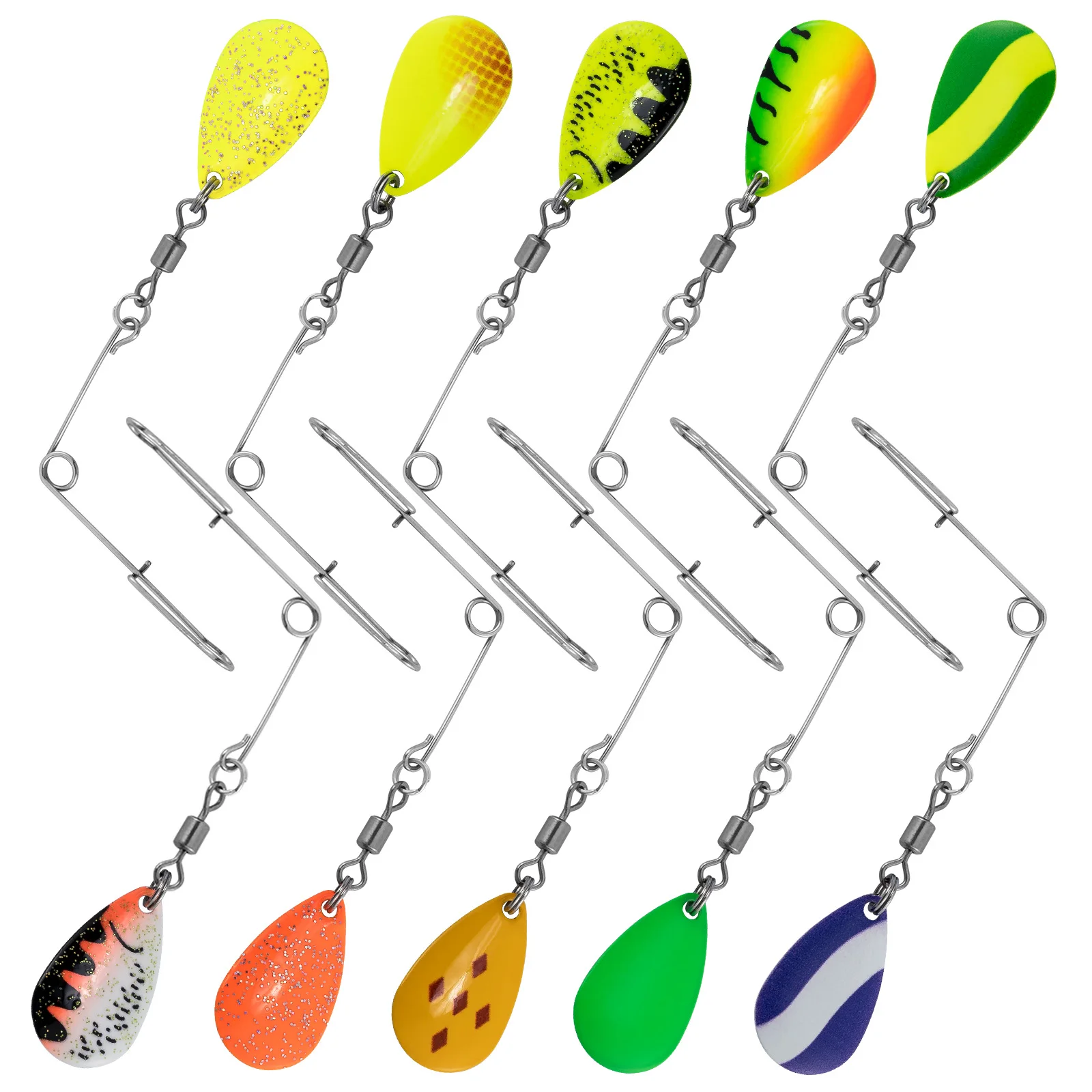 Buzzbait Colorado con arnés Walleye - Para lubina, trucha y crappie - imagen 5