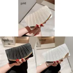 Bolso de Noche de Lujo con Cadena y Brillantina para Banquetes
