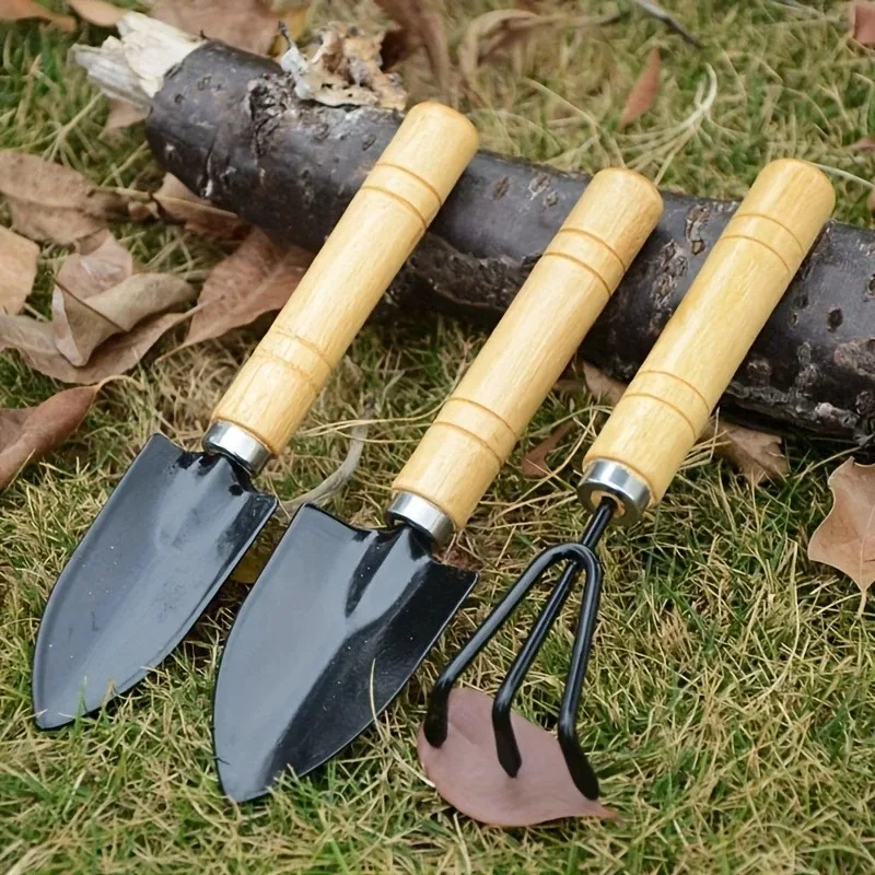 Juego de tres piezas para horticultura en plantas de maceta