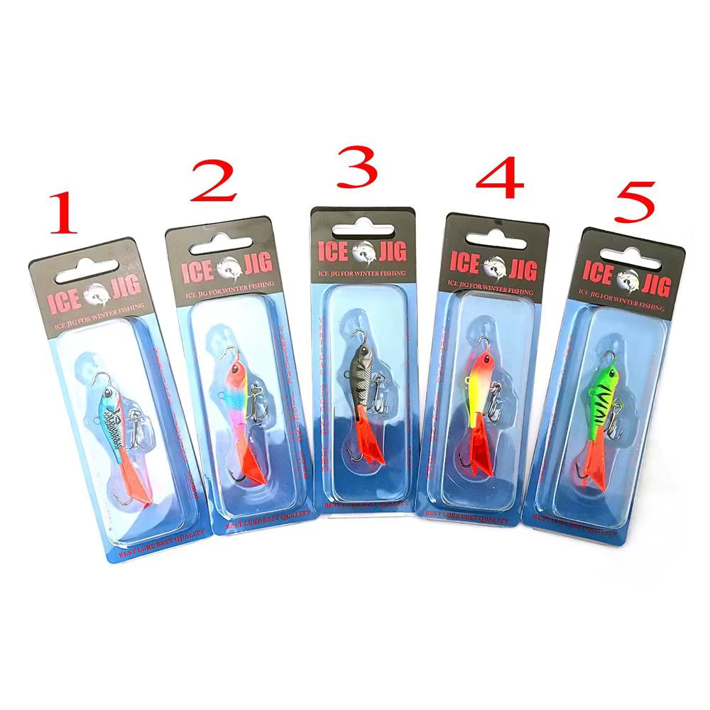 Cuchara metálica jigging – Equilibrador para pesca en hielo - imagen 5