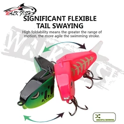 Señuelo WALK FISH de hundimiento lento con ojos 3D y PVC