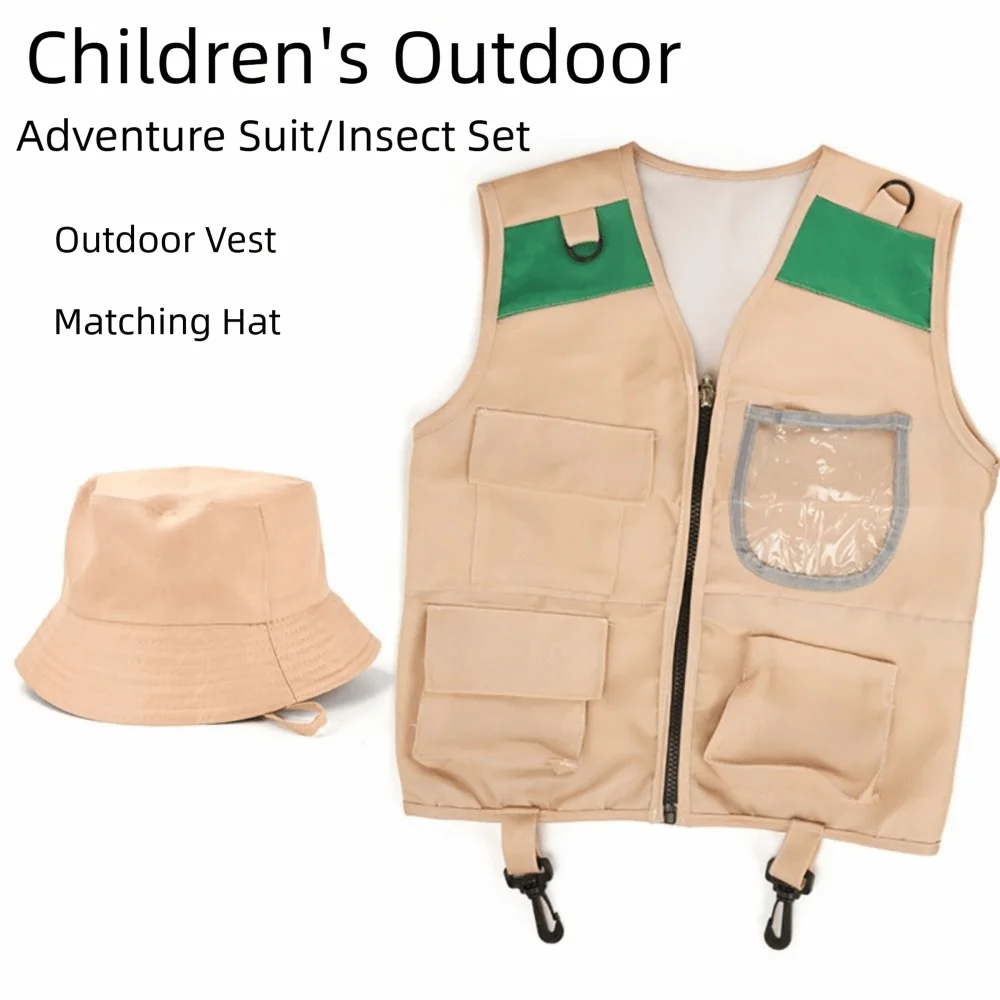 Conjunto sombrero y chaleco de explorador