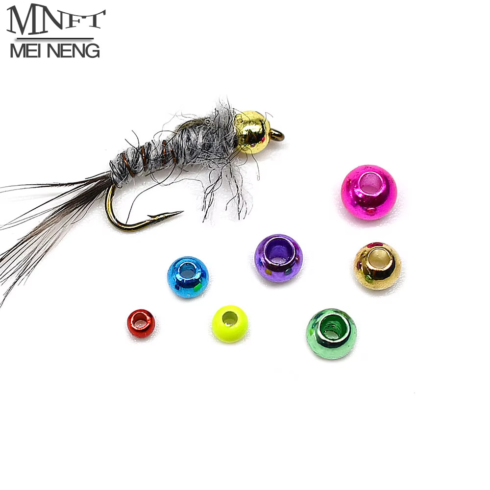 Cuentas de latón Beadhead multicolor para ninfas y streamers