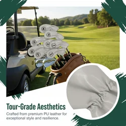 Fundas protectoras palos de golf PU con forro suave antipolvo