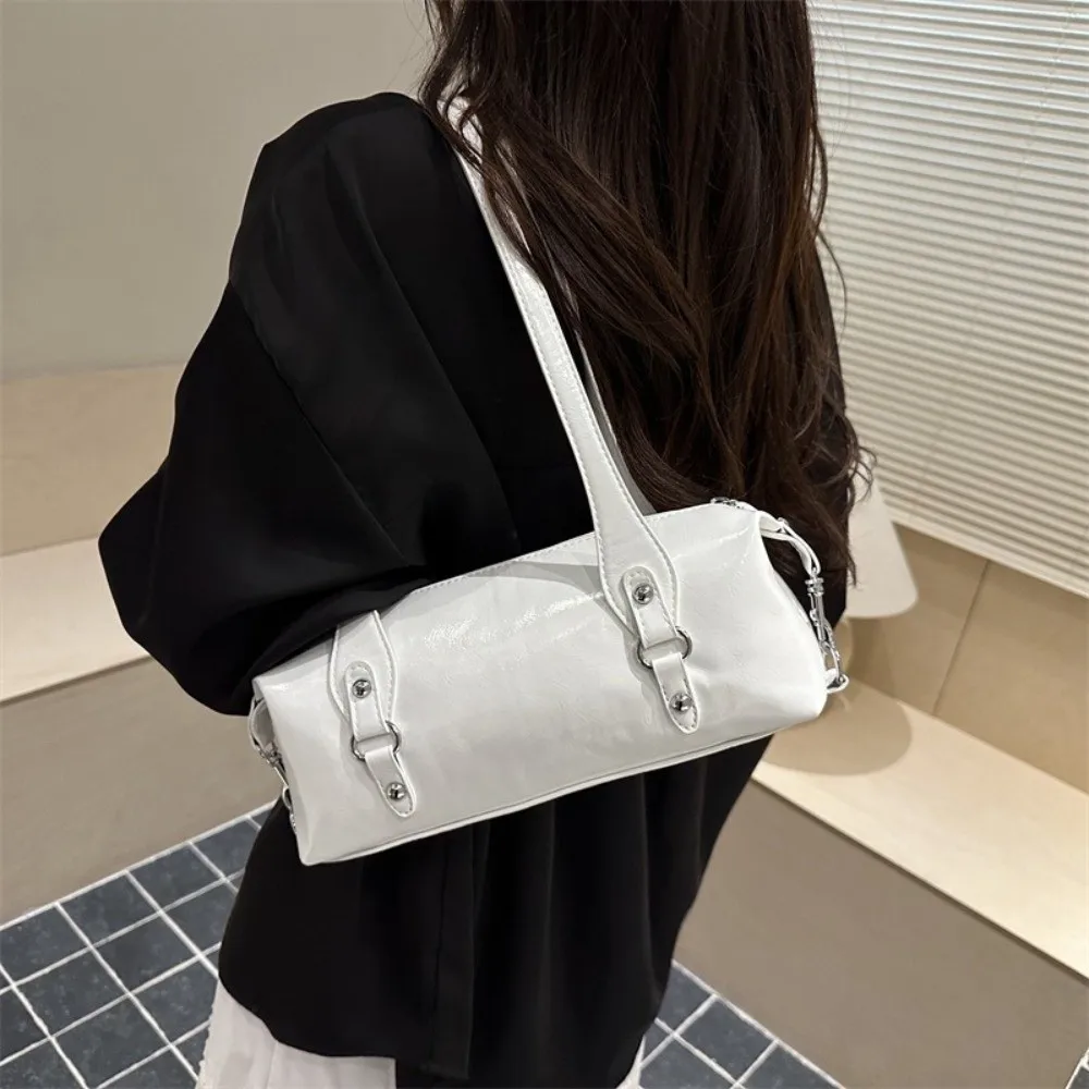 Bolso de cuero para mujer con hebilla, gran capacidad Y2K - imagen 3