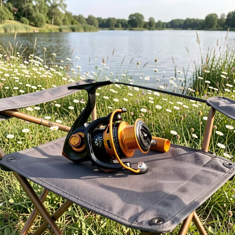 Pro Angler Carrete de Pesca Giratorio Aluminio para Carpas - imagen 5