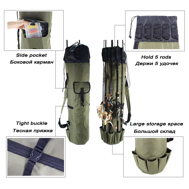 Bolsa portacañas profesional – Cilindro Oxford con portacarretes - imagen 2