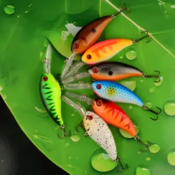 Señuelo Jerkbait flotante Minnow lengua larga para lubina y lucio