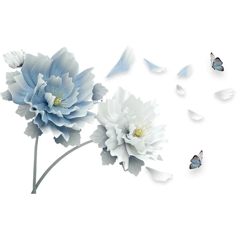 Pegatinas de Pared Extraíbles 3D Mariposa y Loto – Decoración Salón - imagen 2