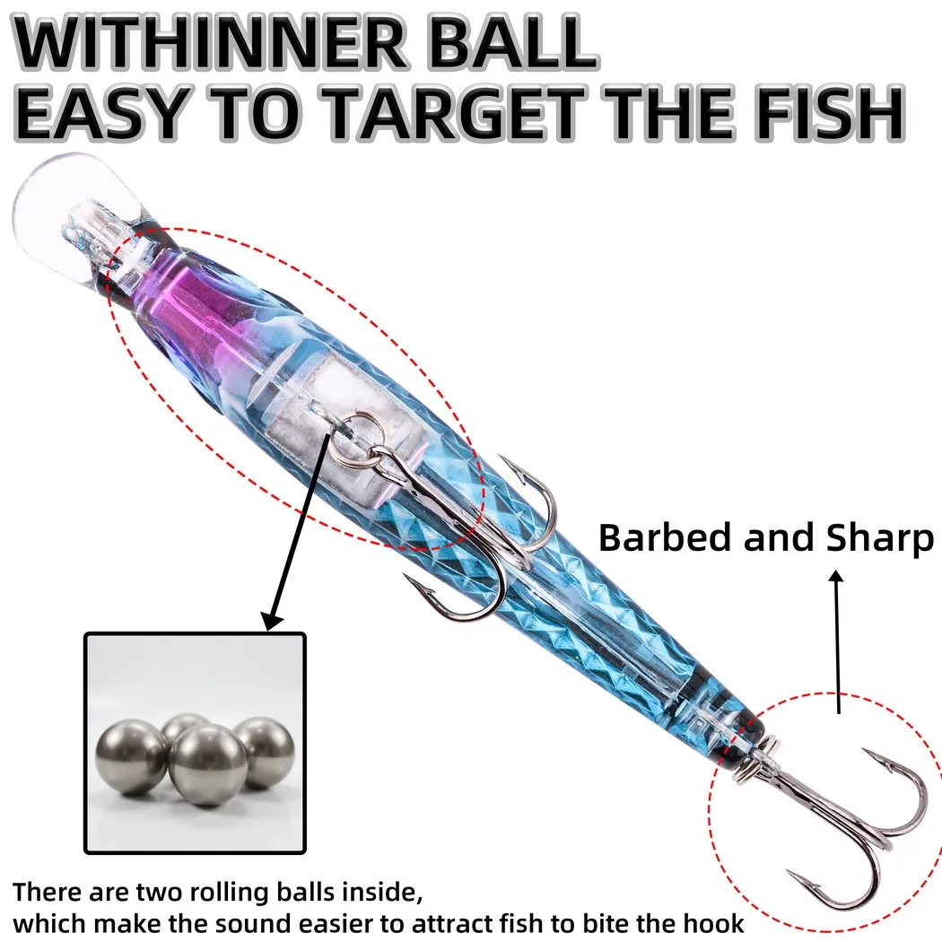 Wobbler flotante para lubina y carpa – Cebo artificial - imagen 3
