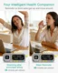 Reloj inteligente de escritorio con temperatura y humedad, doble pantalla - imagen 2