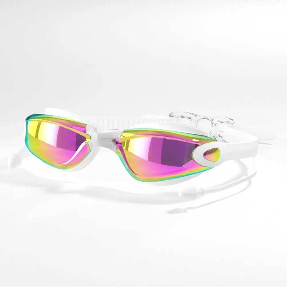 Gafas de natación impermeables antivaho silicona ajustables unisex - imagen 3