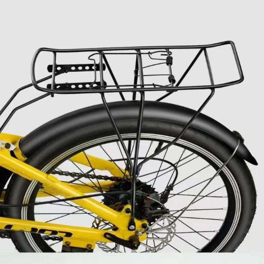 Cesta universal para bicicleta de alambre negro resistente - imagen 3