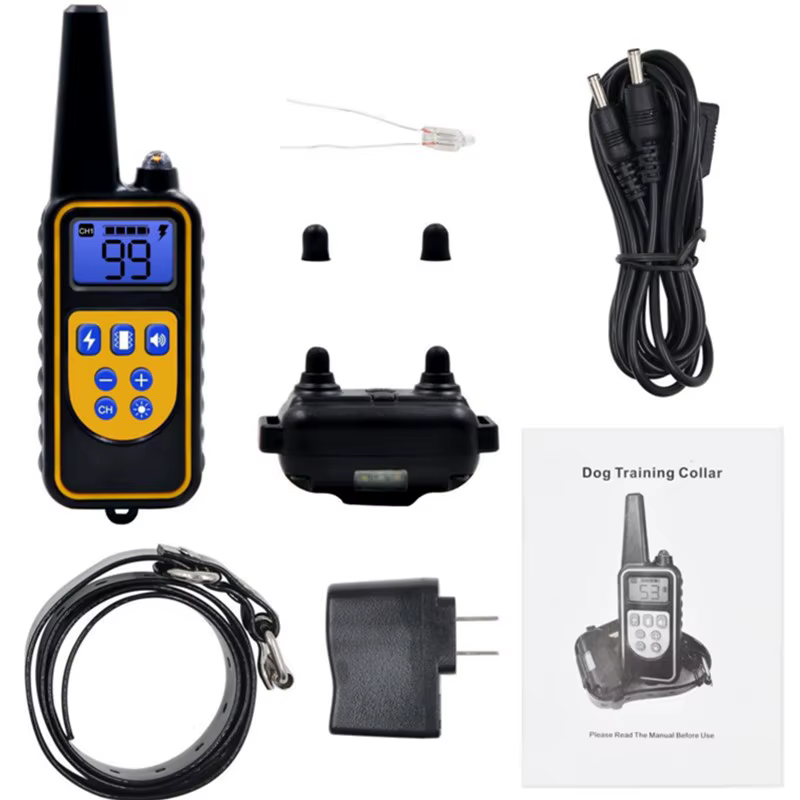 Collar de adiestramiento impermeable con mando y vibración para perros - imagen 3