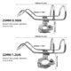 ShareShark Soportes para cañas abrazadera acero inoxidable 316 mar - imagen 5