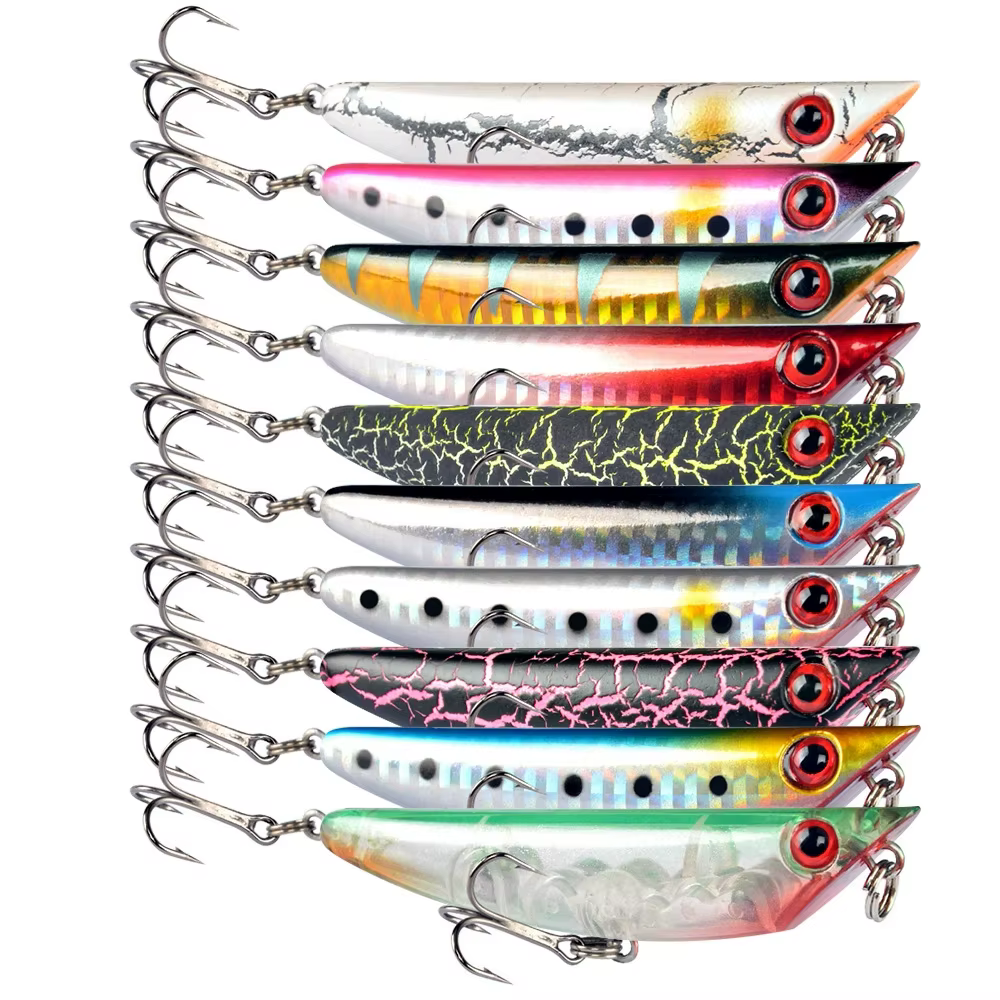 Wobbler flotante pintado, duro, para lubina y lucio - imagen 3