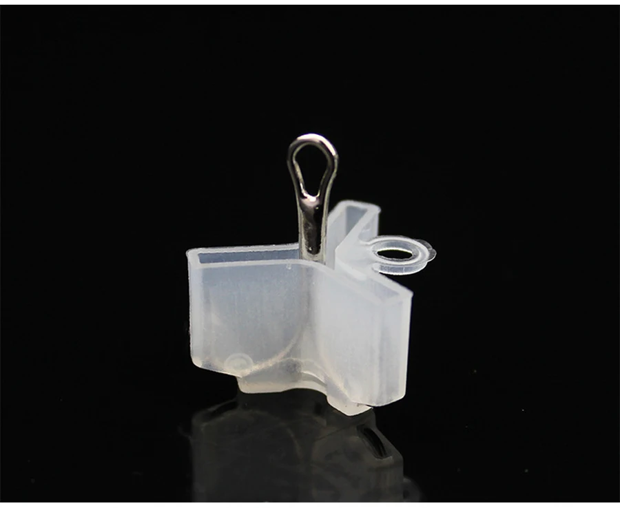 Fundas protectoras blancas de silicona para anzuelos triples