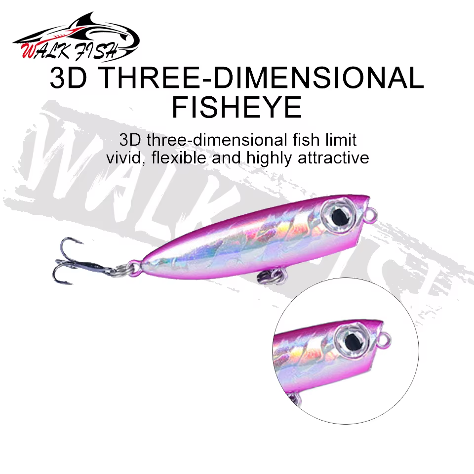 Walk Fish Señuelo Popper Lápiz Flotante de Superficie para Pesca - imagen 3