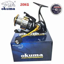 Okuma Baoxiong carrete de pesca metálico con freno y rueda giratoria