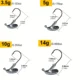 Jig head de acero al carbono lastrado para vinilo - imagen 2