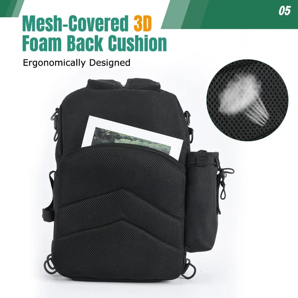Mochila de pesca Goture impermeable gran capacidad – exterior - imagen 2