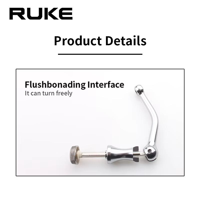 Ruke maneta CNC para carrete tipo D 4000-6000, eje hexagonal aluminio - imagen 4